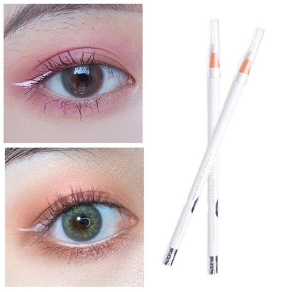 Vit eyeliner pull line ögonbrynspenna skönhetsmakeup G2O9 D2I1