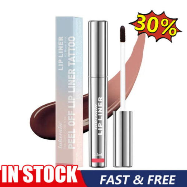 Läppenna Stay-N - Peel-off Läppenna Tattoo, Läppfärg Peel Off Långvarig UK- #3 Brow 1pcs