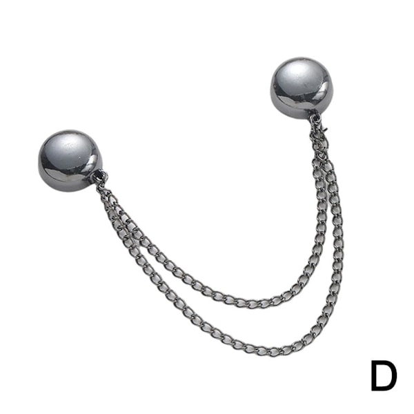 4x Multifunktionella Magnetiska Klädnypor Mångsidig Magnetisk Nålös Brosch Black One size 4pcs