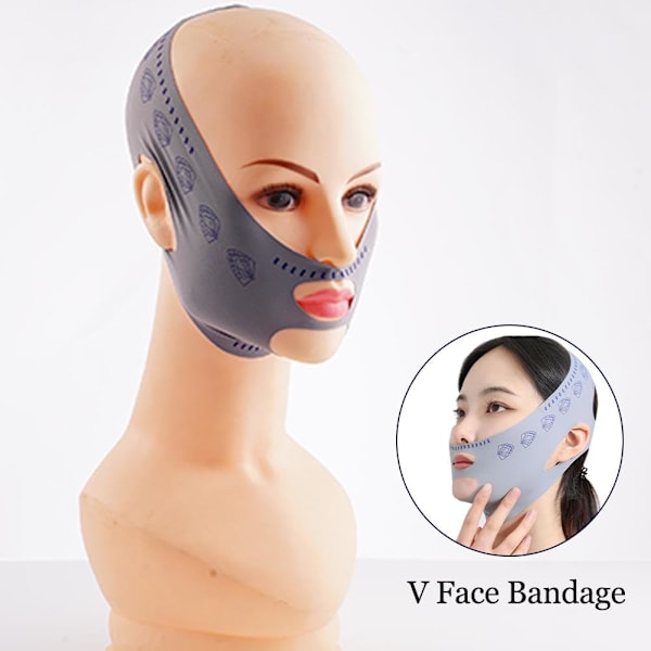 Skönhet Kvinnor Anti Rynk Ansikte Sovande Bantning Full V Bandage Mask Lyft Z7B6