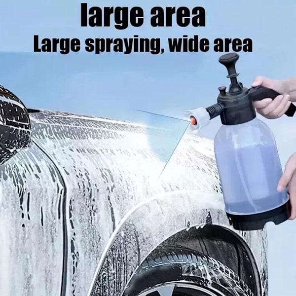 Vindtät Skummunstycke Biltvätt Sprayflaska med Spraykanna och Tillbehör F2U2