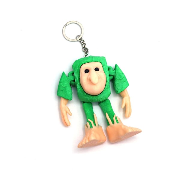 Tan Together Action Doll Nyckelring Tan Together 3D-tryckt Nyckelring Tungtungsahur Och Tralalo A4J1 Hinge tree man 1pcs