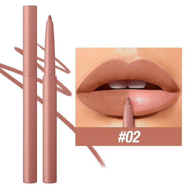 12 Färger Matt Läppenna Mjuk Matt Kontur Läppform Läppenna Prisvärd Läppmakeup L9o0 style2 0.2g