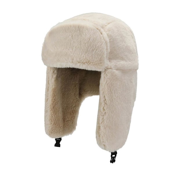 Män Kvinnor Vinter Varm Öronlapps Mössa Vindtät Lei Feng Hatt Utomhus Ridning `ν K5Z8 beige One size