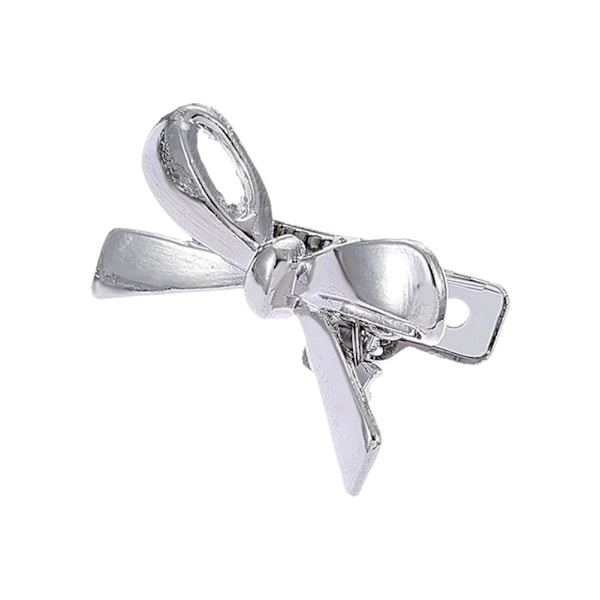 Hårklämma med metallrosett, minimalistisk hårspänne, hårklämma, elegant✨ N3L3 The color of silver 1pcs