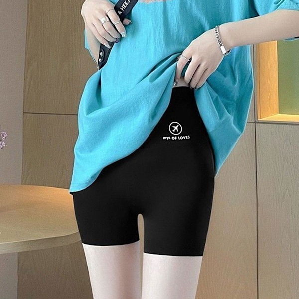 Hög midja hajbyxor sömlösa smala underkläder nya sportshorts höftlyft Z1T2 White3 XL