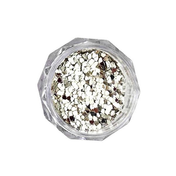 Glänsande ihåliga hjärtan kärlek nagel glitter paljetter skivor 3D dekor ny nagel K1X3 G 1pcs