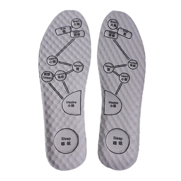 Acupressure Massage Insoles For Men/Women Shoe-pads Foot breathabl herbal 2023 Green 37