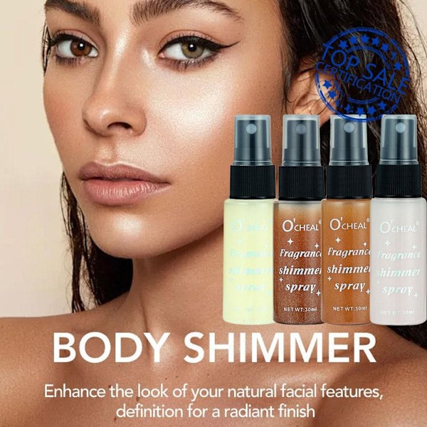 4 Färger Kroppsmarkeringsspray - Foundation Kosmetika Vattentät Kropp Lång Illuminator Puder I2j8 04 30ml