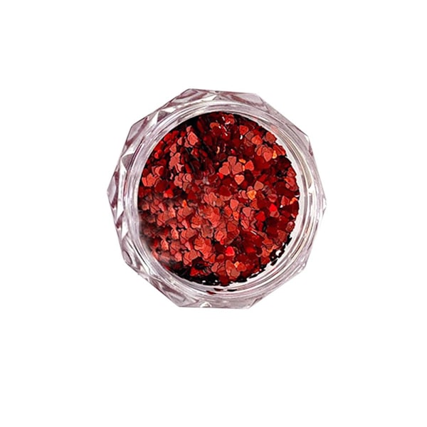 Glänsande ihåliga hjärtan kärlek nagel glitter paljetter skivor 3D dekor ny nagel K1X3 D 1pcs