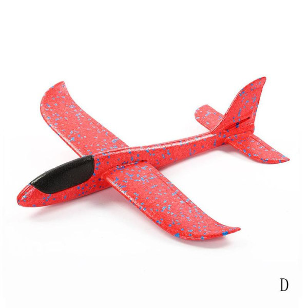 48CM EPP Foam Hand Kasta Flygplan Leksaker Utomhus Launch Glider Pla red L