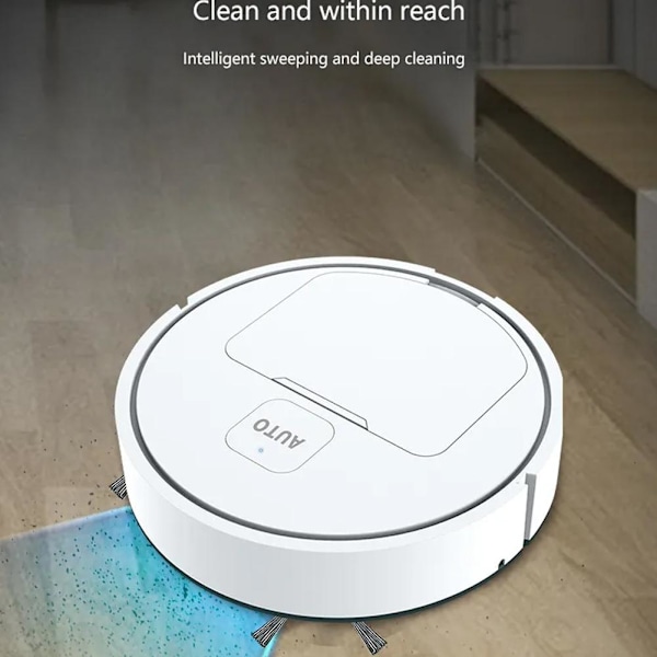 Uppladdningsbar helautomatisk soprobot för hushåll, mini smart dammsugare W8P8