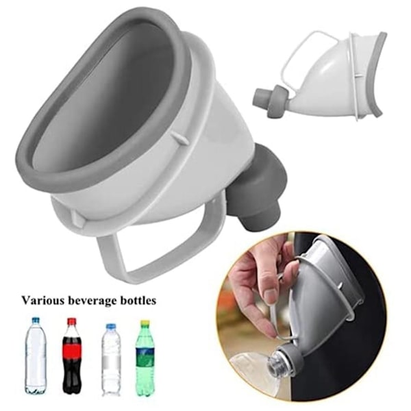 Bärbara Urinaler för Vuxna för Bilresor och Utomhusbruk, för Män och Kvinnor, Tratt Embudo Orina Kissar Camping R9U1