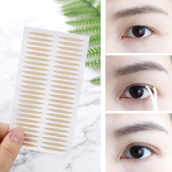 40 st självhäftande dubbelögonlocksdekaltejp Big Eyes Makeup T L round shaped 40pcs