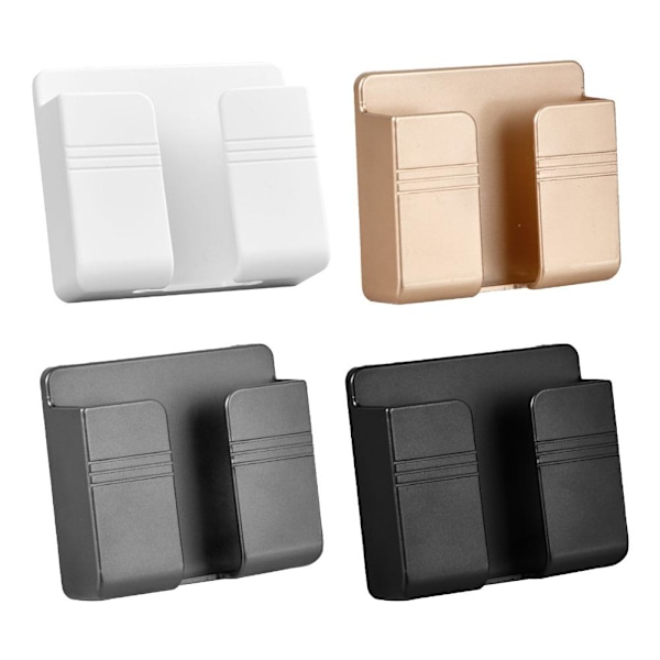 Multifunktionell Telefonhållare Väggmonterad Organizer Förvaringsdocka Ställ Laddningsorganisator Kontroll M7f7 gray 1pcs