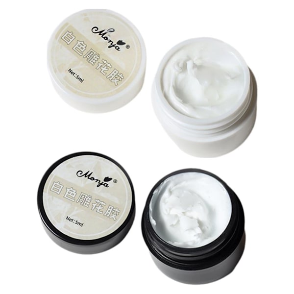 Nagelkonst Nagel Lim 3D Modellering Lim DIY Manikyr Verktyg Satin Snideri Lim Vit 5ml  white 5ml