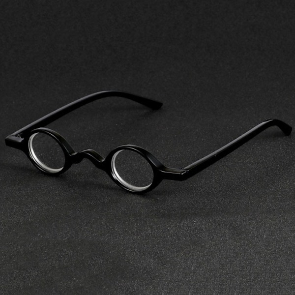 Designer Runda Läsglasögon Vintage Retro Herr Dam Dam + blacka 1.5