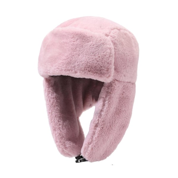 Män Kvinnor Vinter Varm Öronlapps Mössa Vindtät Lei Feng Hatt Utomhus Ridning `ν K5Z8 Pink One size