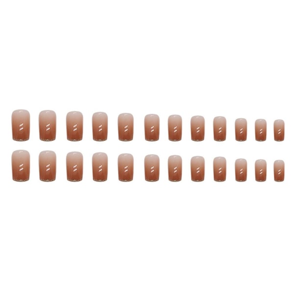 24 stycken minimalistiska franska lösnaglar, avtagbara, G8G1 style 3 24pcs