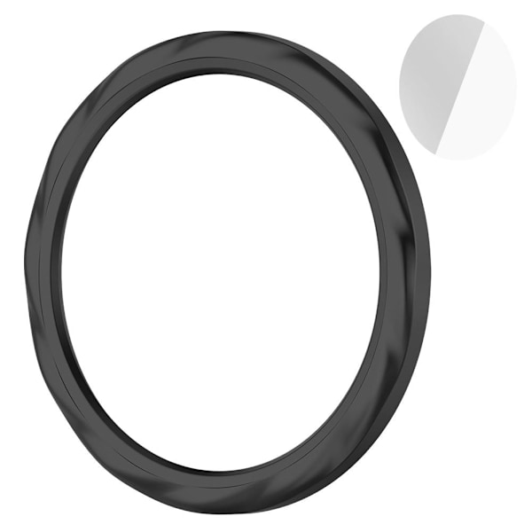 Metallram för Xiaomi Watch S4 S3 Skydd med Film Klockfodral för Klockram W1b5 Black thread For Xiaomi Watch S4 S3