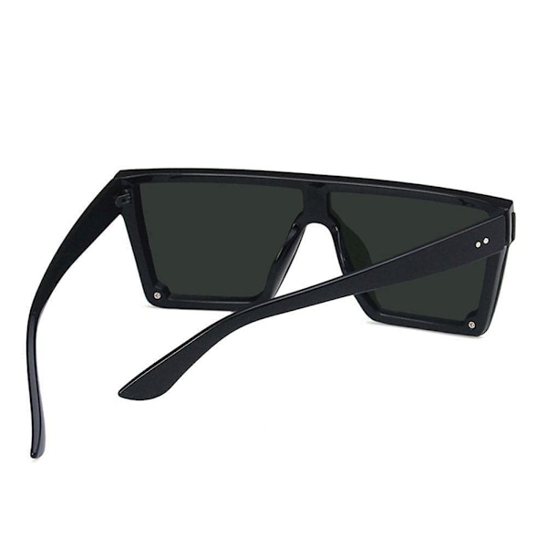 Dam Solglasögon Fyrkantiga Överdimensionerade Lyx Fla Lot B6 black+gray One-size