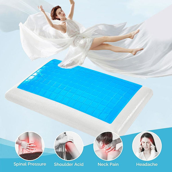 Kylande Ortopedisk Memory Foam Kontur Cervical Kudde Gel Huvud Nacke B ST