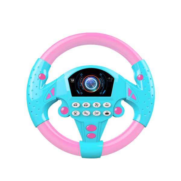 Simulering kör bil leksak ratt Barn Baby Interactive pink one-size