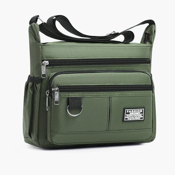 2025 Ny herrväska Stor Kapacitet Casual Business Herr Multi Enkellager K9B5 Green One size