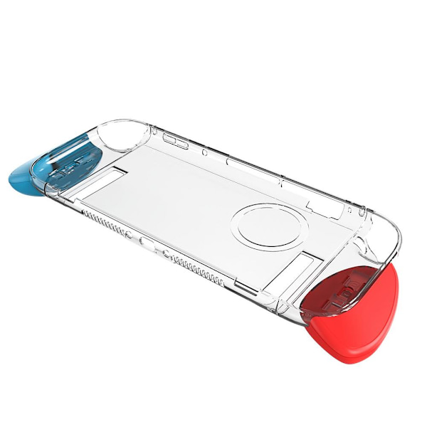 För Nintendo Switch 2 (2025) NS 2 Dockningsbar Delad Skal Skyddsfodral ~HET~REA! black grip Transparent shell