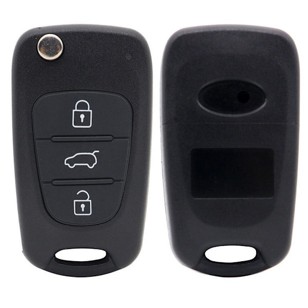 3 Knappars Nyckel Gummi Pad Fjärrkontroll Fodral För Hyundai i40 i30 i10 ix20 ix30 T2N1