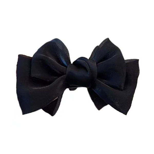 Elegant Smidd Rosett Hårnål Söt Prinsessrosett Hårnål Kvinnlig Vårboll Fé Hårnål Fransk D2Z7 Black 1pcs