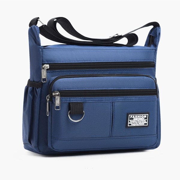2025 Ny herrväska Stor Kapacitet Casual Business Herr Multi Enkellager K9B5 Blue One size