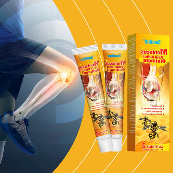 2 st Knäledslindring Gel BeeVenom Ledvårdsgel Lugnande Lindring Reparation N6H7