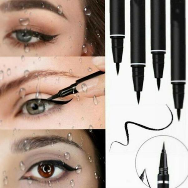 1X Kvinnor Eyeliner Flytande Eyeliner Penna Smink Vattentät Svart/Vit white One-size