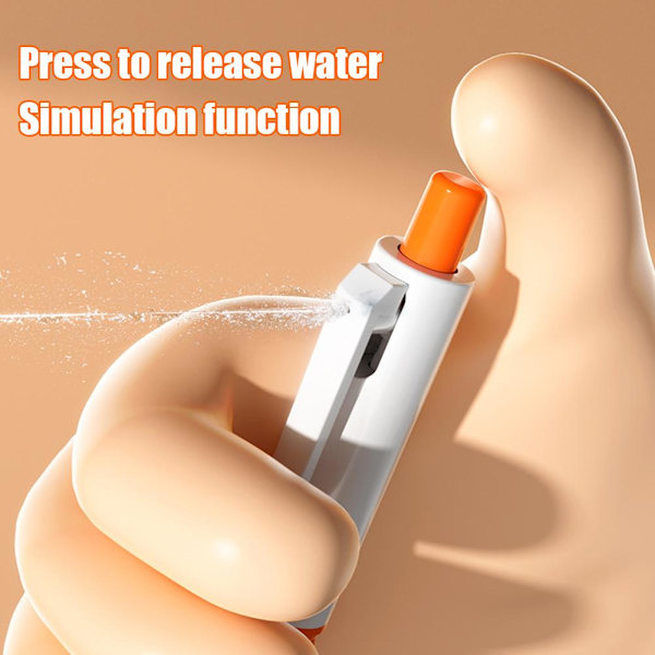 Vattensprut Penna Skämtleksak Samma Stil Vattenspray Penna Populär Press Vattenskämt Spoof N5e8 White 1pcs
