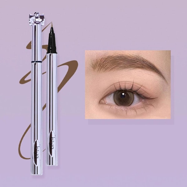 Biya Flytande Vattenfast Ögonbrynspenna Är Mycket Fin, Vattenfast Eyeliner Lätt att Sudda För Varje Vilt E3r1 102 # natural brown 800mg