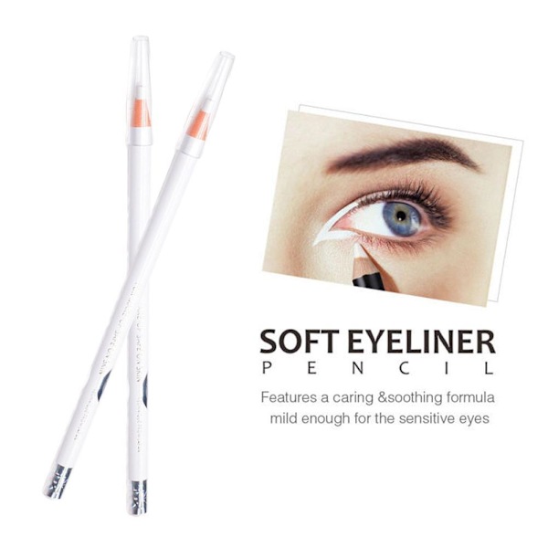 Vit eyeliner pull line ögonbrynspenna skönhetsmakeup G2O9 D2I1