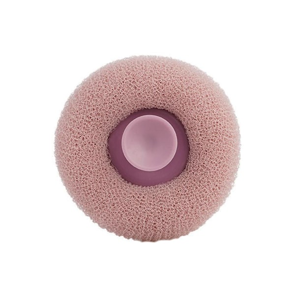 Badhandduk Skrubb Bad Massage Duschboll med Sugpropp Gnugga Bad Skrubb Torka Lera I6N3 Borste Rygg Svamp Exfolierare Violet 1pcs