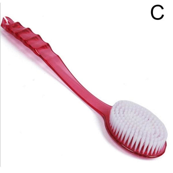 2 i 1 Badborste Skrubb Hudmassage Dusch Rygg Bad Badrum Hem Borste I9O6 rose Red One-size