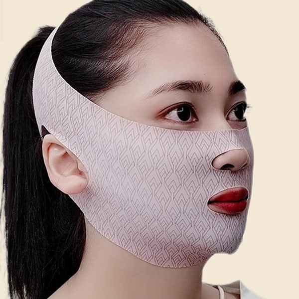 Ansiktsformande Bandage V Ansiktslyftmask Uppstramande Mask Ansikte Nattlinjer Och Andningsbar Dag Y4l6 A 1PCS