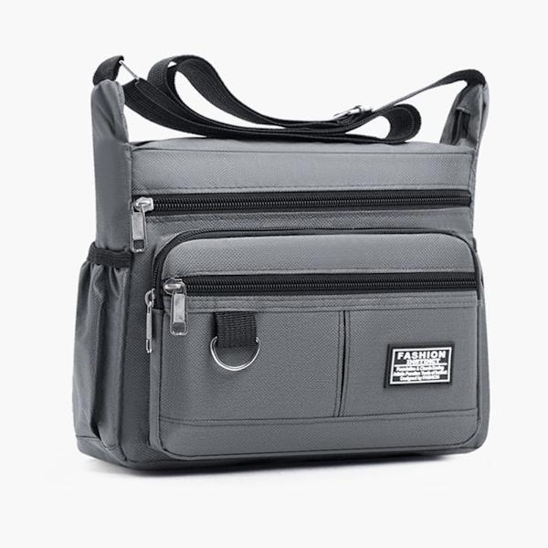 2025 Ny herrväska Stor Kapacitet Casual Business Herr Multi Enkellager K9B5 Gray One size