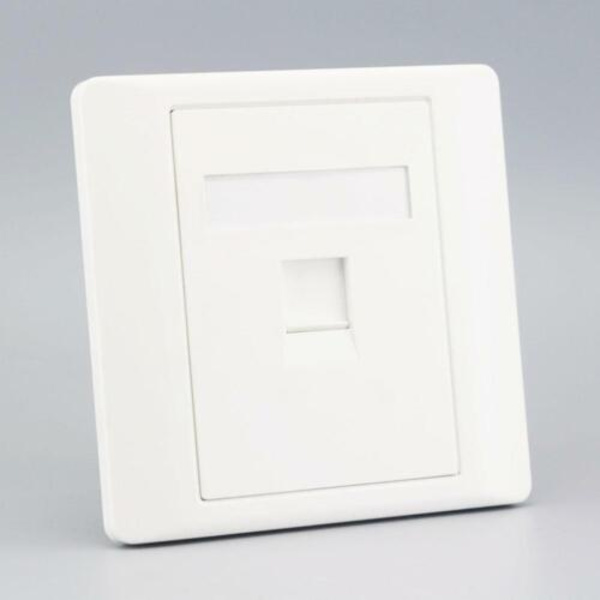 LAN CAT6 Uttag Vägguttag Nätverk Ethernet Panel Frontplatta RJ45 H3O9 whiteB 86mm*86mm