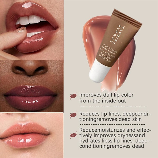 4-DELARS SET SUMMER FRIDAYS The Mini Neutrals Lip Butter Balm Set