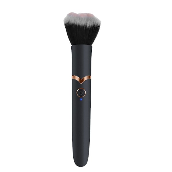 10 Hastigheter Elektrisk Sminkborste Foundation Blandning Rouge Löst Puder Vibrationsmassage Löst Puder  black cat claw One-size