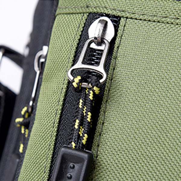 2025 Ny Herr Casual Axelväska Vattentät Oxfordväska Tyg All-match Crossbody Trendig M3o6 Gray One size