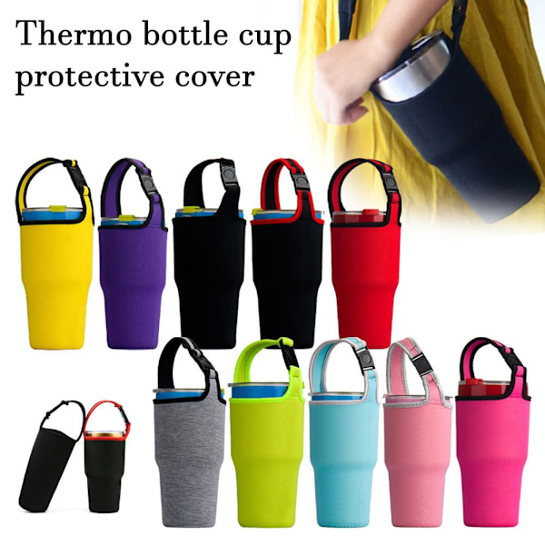 Tumbler Väska Isolerad Mugg Hängare Flaska Skyddsfodral För 30OZ Isbar Mugg Mugghållare E0V2 red 1pcs