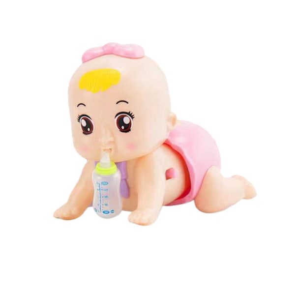 Krypande babyleksaker Dockor Guide Bebisar Lär sig Gå Utbildning Små Lärande Krypande Dockor S6L1  pink one-size