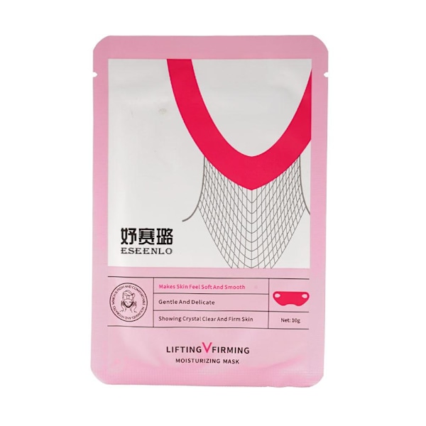 1/5X V Line Ansiktslyftmask Dubbelhakreducerare V Form Slimming UK pinkA 10g 5pcs