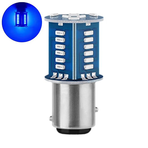 BAY15D LED 30SMD Flytande Strobe Flash Broms Motorcykel LED Bakljus Green One size