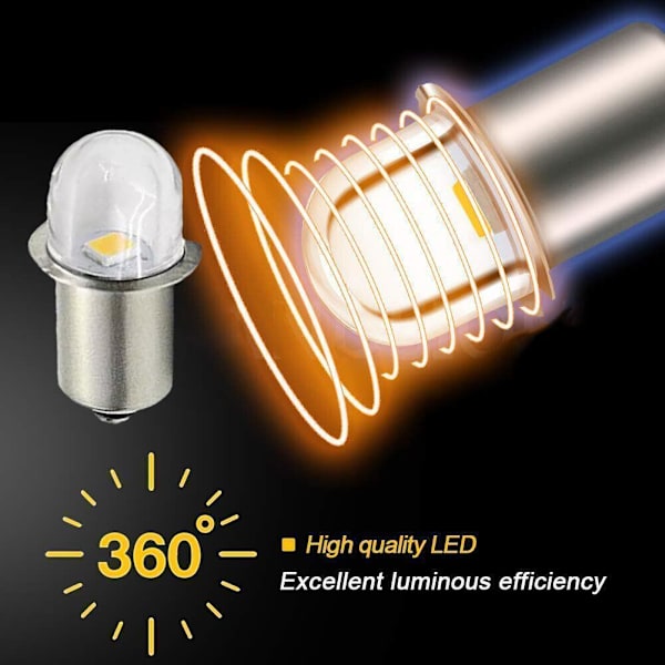 LED Mini Glödlampa 3V/12V P13.5S Super Starkt Ögonskydd Lampa Bok Q3Q5 white 3V